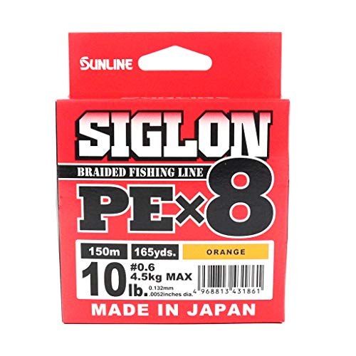 Unbekannt Sunline Siglon PE X8 150 m 10LB/4,5kg PE #0,6 Orange