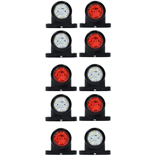 10x G LED LKW Begrenzungsleuchten 12V/24V Positionsleuchten Anhänger Rot Weiß