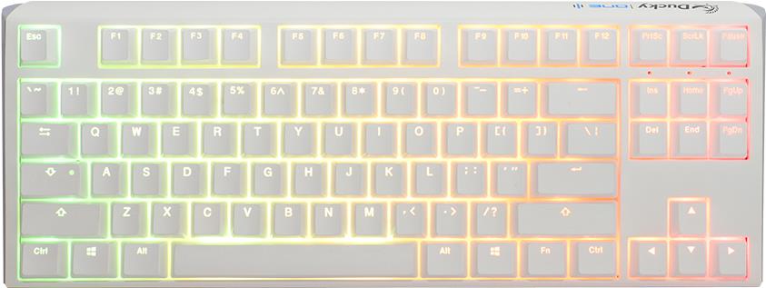 Ducky One 3 Classic Pure White TKL Gaming Tastatur, RGB LED - MX-Red (US)