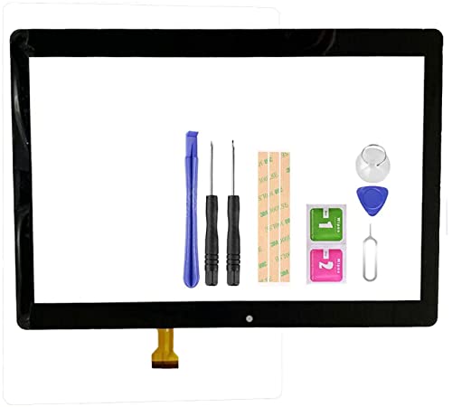 LADYSON Ersatz-Touchscreen für Plum Z711 Optimax 13 10,1 Zoll (25,7 cm) Touchscreen Digitizer Panel Glas Komplettes Reparaturset