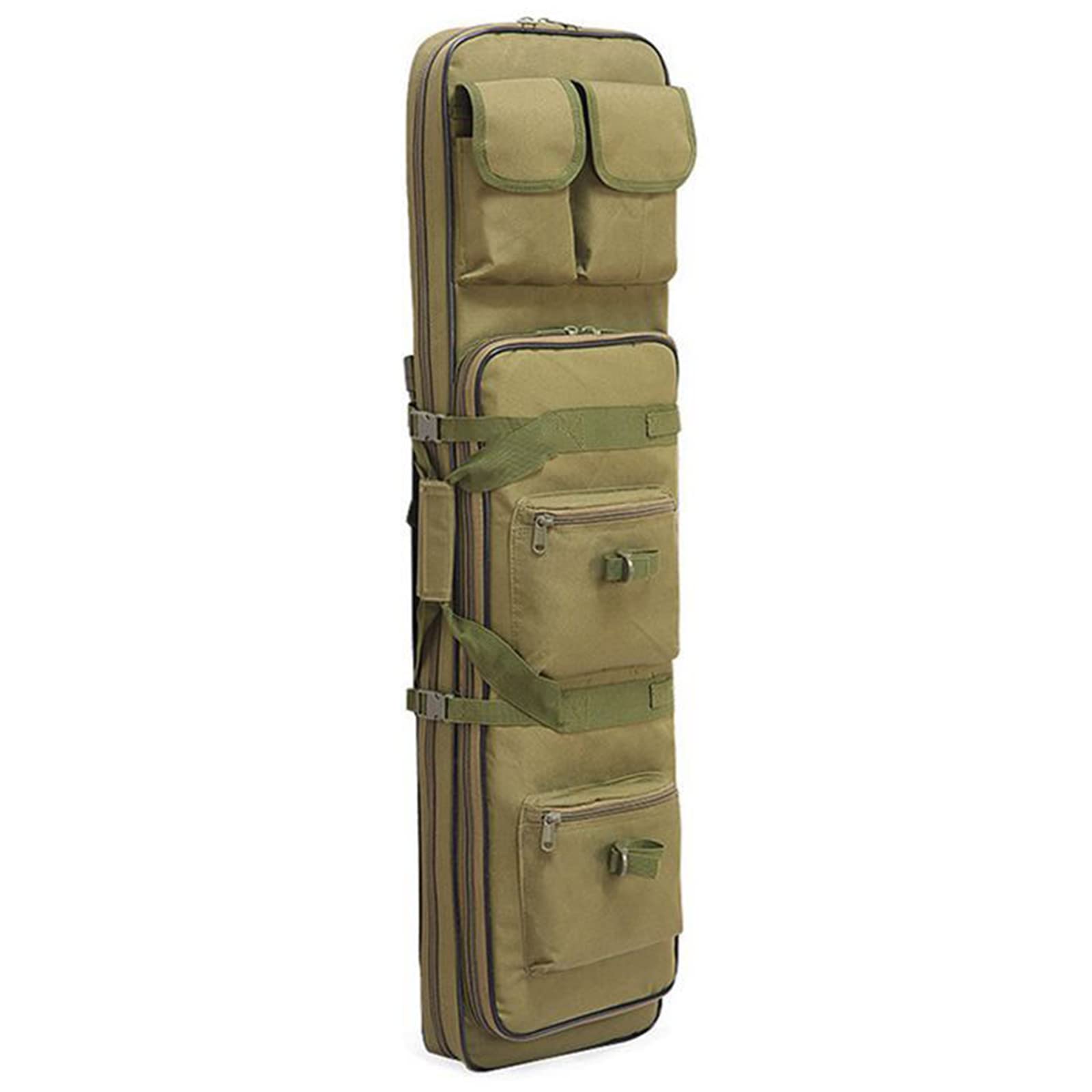 SJASD wasserdichte Gewehrtasche,Gewehrtasche 2 Langwaffen,Waffentasche Gewehrtasche,Langwaffentasche,Gepolsterte Gewehrkoffer,Taktische Gewehrtasche Doppel,Army Green,120cm