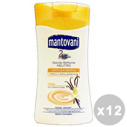 Mantovani Set 12 Mantovani Dusche Vanille 250 ml. – Dusch Schaum