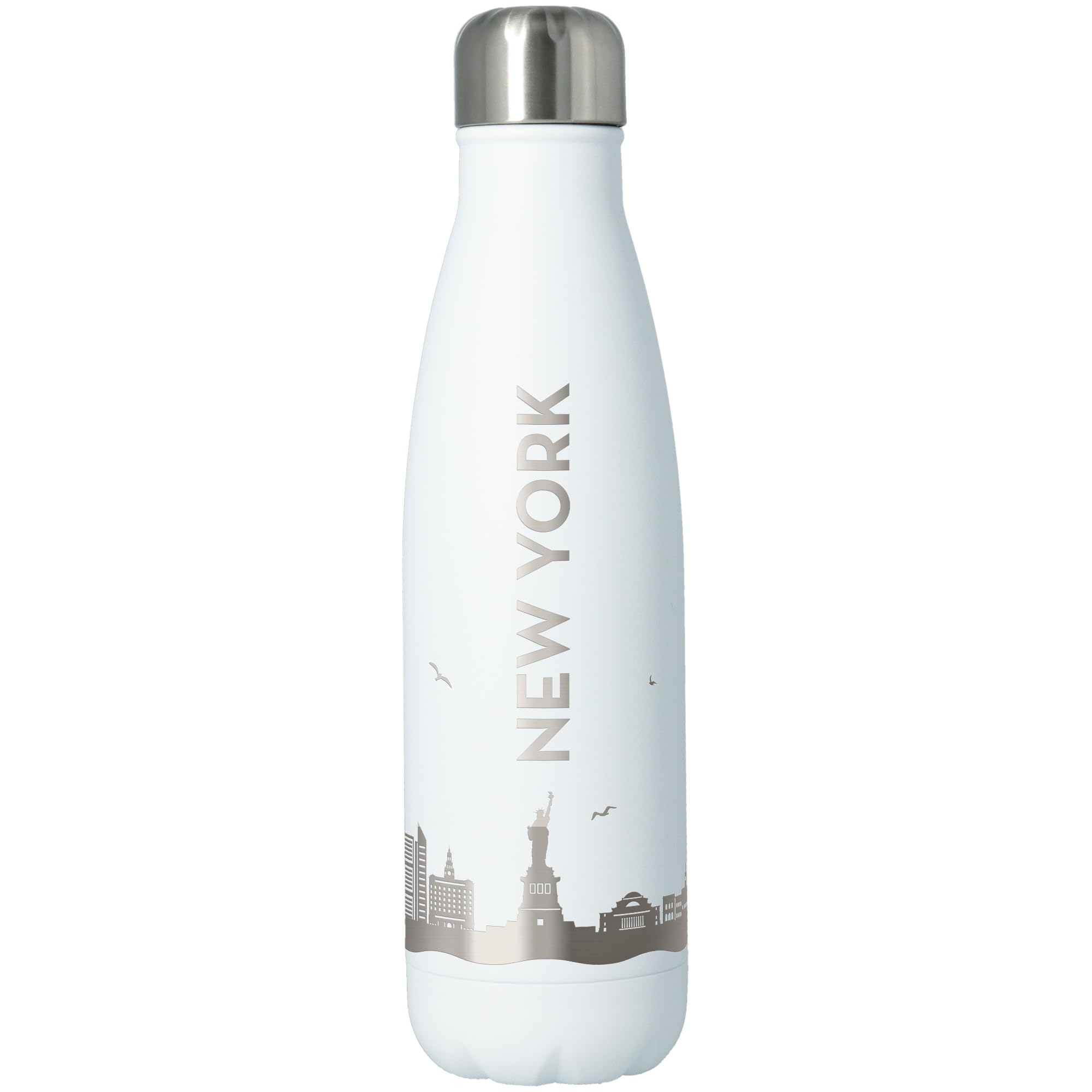 Goodtimes Trinkflasche New York Skyline 500ml (Weiß)