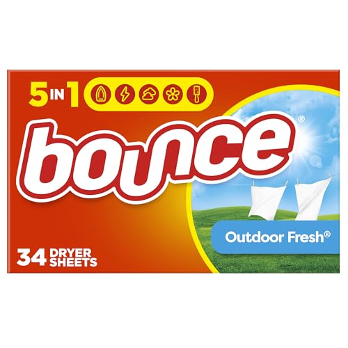 Bounce Outdoor Fresh Fabric Softener Sheets, 34 sheets by Bounce