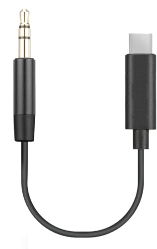 Movo USB-C-Mikrofonausgangskabel für iVlogger, kompatibel mit iPhone 15