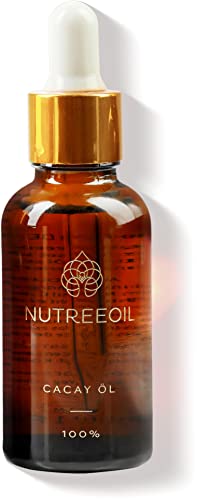 NUTREEOIL Cacay Öl 30ml | Natürliches Retinol für Gesicht, trockene Haut und Haare | Lindert Pickel, Narben und Cellulite | Spendet Feuchtigkeit | Kosmetik mit Anti Aging Effekt