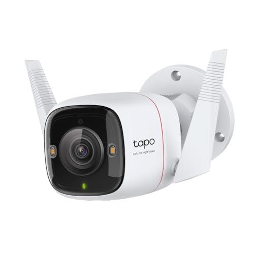 TP-Link Tapo C325WB Überwachungskamera Außen, ColorPro Nachtsicht, Objektiv mit Superblende, 2K Hochauflösung, AI-Erkennung, Bewegungserkennung, IP66, Alarmmeldung, Zwei Wege Audio