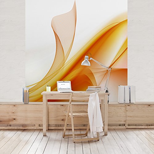 Apalis Vliestapete Orange Dust Fototapete Quadrat | Vlies Tapete Wandtapete Wandbild Foto 3D Fototapete für Schlafzimmer Wohnzimmer Küche | Größe: 240x240 cm, gelb, 97886
