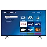 METZ Blue Roku TV, 4K UHD Smart TV, 43 Zoll, 109 cm, Fernseher mit Triple Tuner, TV mit WLAN, LAN, HDMI, USB, HDTV, 2 Monate RTL+ GRATIS, 43MUD6011Z
