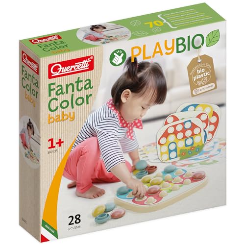 Quercetti 84405 Quercetti-84405 FantaColor Baby Play Bio Spiel für Frühkindliche, Multicolor