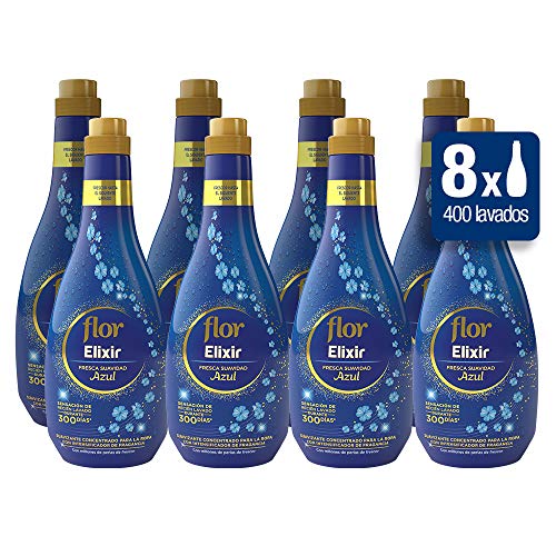 Elixir Blume blau Weichspüler Konzentrat – 8 Packungen mit 50 Dosen
