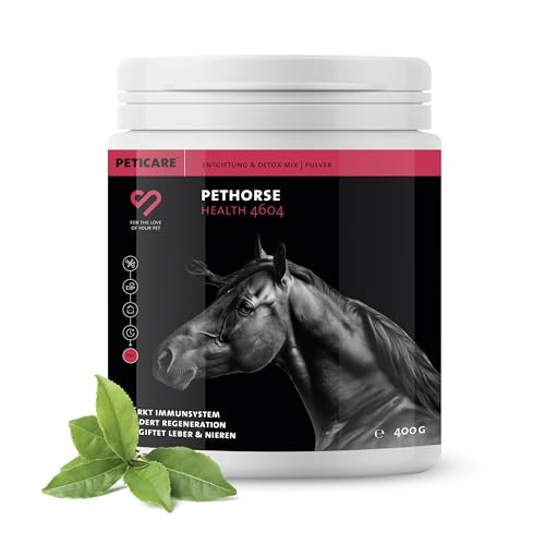 Peticare Detox-Mix Pulver für Pferde | Unterstützt Leber & Nieren, Darmfunktion | Natürliche Entgiftung für Pferde & Ponys | Pflanzliche Inhaltsstoffe, MSM & Vitamin B6 | petHorse Health 4604