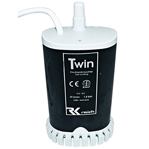 Reich Tauchpumpe Twin 1,4 bar Trinkwasserkonformität Camping Caravan Sanitär Wohnwagen Wasserpumpe