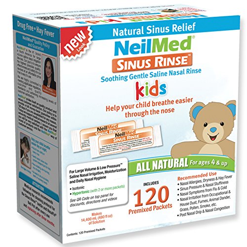 Sinus Rinse Premixed Pediatric Refill Packets - Pack of 2, Total 240 Packets by NeilMed Pharmaceuticals, Inc.