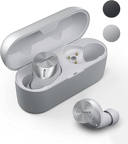 Technics EAH-AZ60E-S Noise Cancelling Bluetooth In-Ear Kopfhörer, Silber