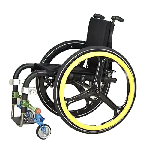 24 Zoll, 1 Paar Rollstuhl-Schiebefelgenabdeckungen, Silikon-Handschiebeabdeckung, Hinterrad-Sportrollstuhlabdeckung, rutschfest, verschleißfest (Verbesserung von Grip und Traktion),Yellow