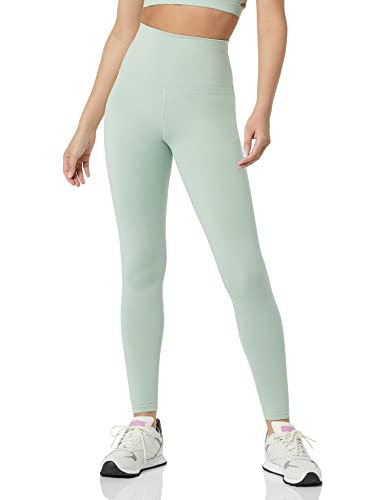 Core 10 Damen Bequeme Yoga-Leggings hohe Taille volle Länge 68,6 cm, Salbeigrün, XS