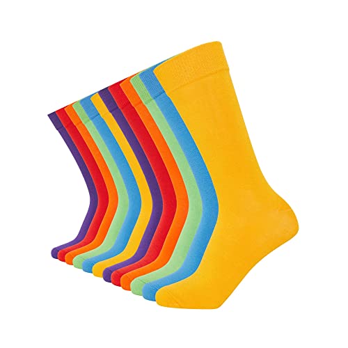 FM London Herren Bamboo Socken, Mehrfarbig (Bright 10), 39-42 (12er Pack)