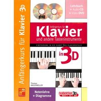 Anfängerkurs für Klavier und andere Tasteninstrumente in 3 D