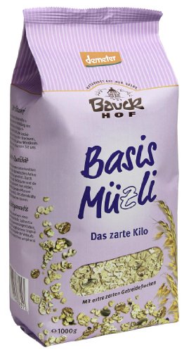 Bauckhof Das zarte Kilo - Basis Müsli, 6er Pack (6 x 1000 g) - Bio