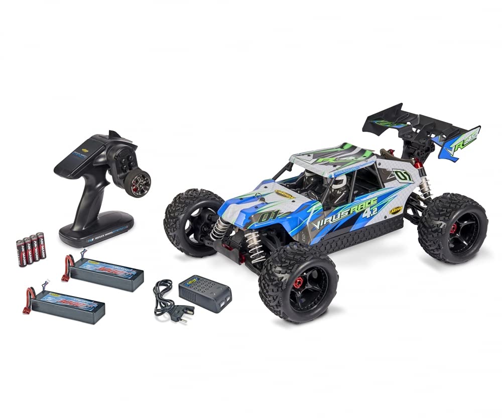 Carson Model Sport Virus Race 4.2 Brushless 1:8 RC Model Car Electric Buggy 4WD (4WD) 100% RTR 2,4 GHz INCL 500409069 Weiß