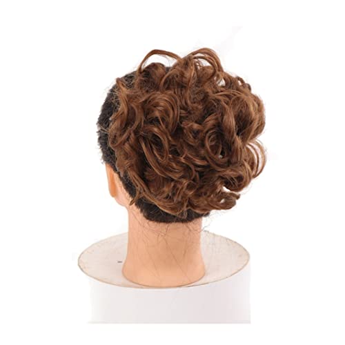 Unordentliches Brötchen-Haar Kurze, unordentliche, lockige Haarkämme, Clip-in-Pferdeschwanz, Haargummi, Chignon-Dutt-Verlängerung, synthetische Hochsteckfrisur-Haarteile, Haartablett, Pferdeschwanz-Ha