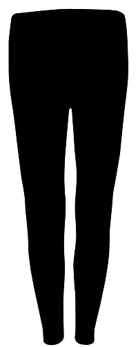 wobera Angora Lange Unterhose mit Wolle und Seide (Large, schwarz)