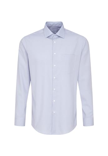 Seidensticker Herren Business Hemd Regular Fit Businesshemd, Blau (Hellblau 12), (Herstellergröße: 43)
