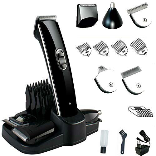 Eurosell Premium HT-20A Akku Haarschneider Haarschneidemaschine Set + Aufsätze + Rasierer + Nasenhaar Trimmer Haar Schneide Maschine Cutter