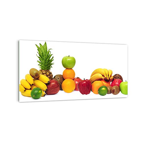 DekoGlas Küchenrückwand 'Früchtemix auf Weiß' in div. Größen, Glas-Rückwand, Wandpaneele, Spritzschutz & Fliesenspiegel