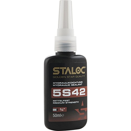 STALOC Hydraulik-Dichtung 5S42 | Gewinde-Dichtstoff | mittelfest | 50 ml | braun