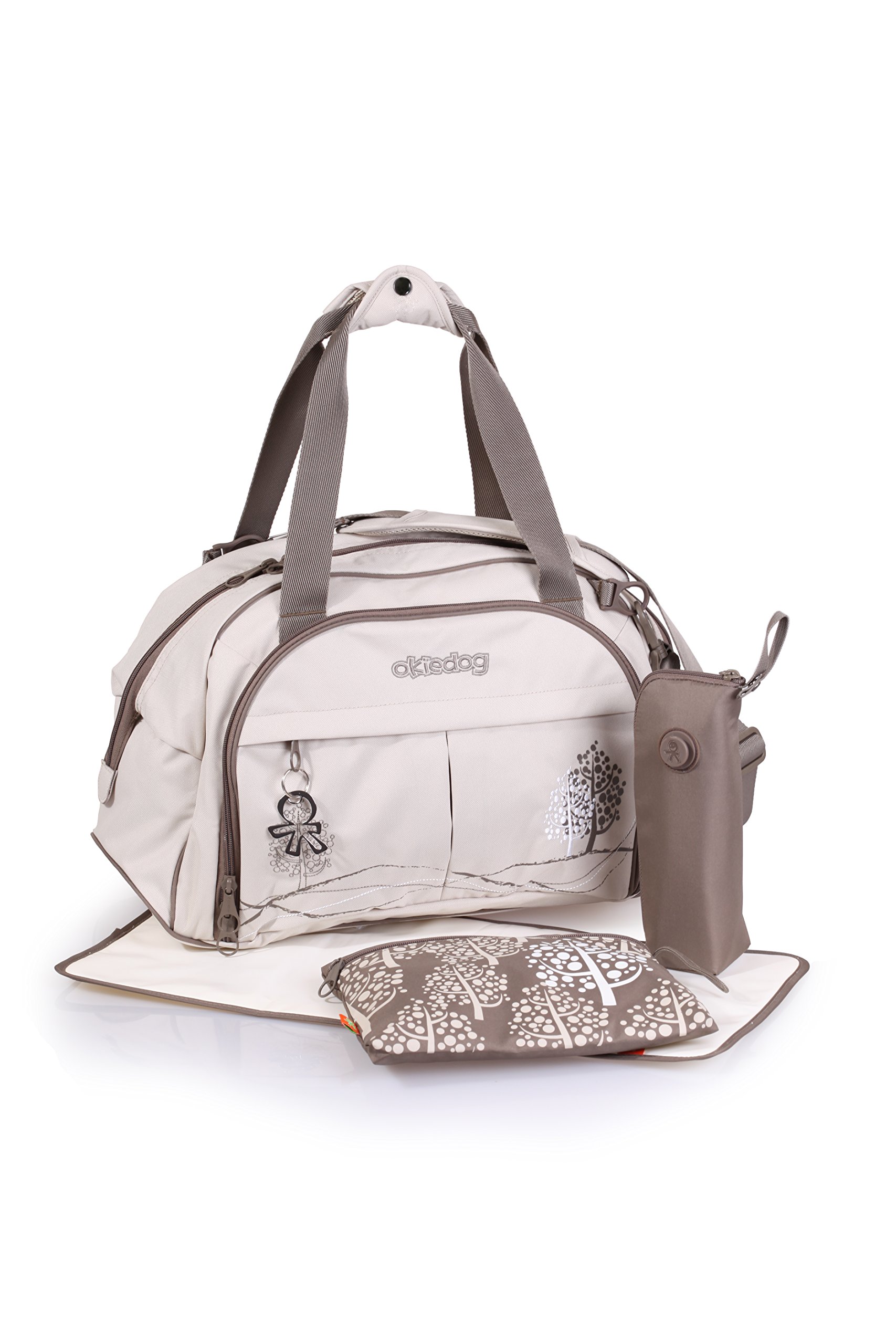 okiedog Shuttle Weekender/Mamatasche inkl. Zubehör (DAHOMA beige)