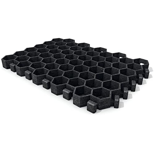 hanit Paddockplatten aus Recycling Kunststoff, hochstabile Pferde Paddock Befestigung, schwarz (20m²)