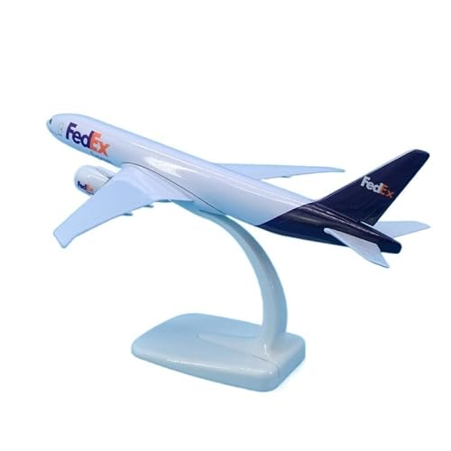 ZYAURA Für: 20 cm Maßstab 1:30 B777 FedEx Fracht Flugzeug Flugzeug Druckguss Legierung Modell