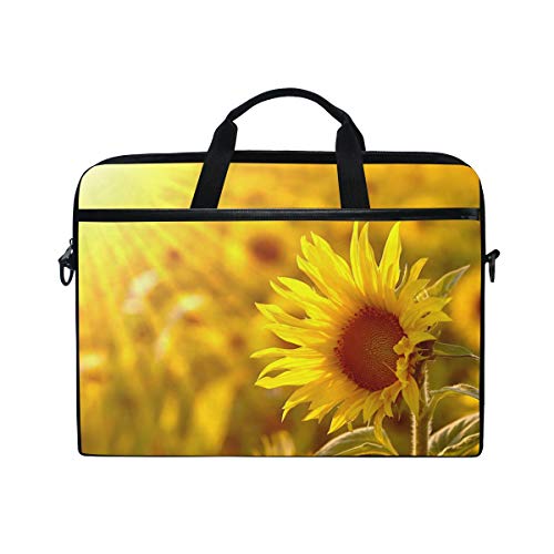 LUNLUMO Sunflower in The Field Laptop- und Tablettasche, strapazierfähig, für Business/College/Damen/Herren