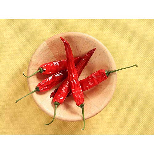 Wee Blue Coo Red Chili Peppers Bowl Food Hot Spicy Art Print Poster Wall Decor 30,5 x 40,6 cm