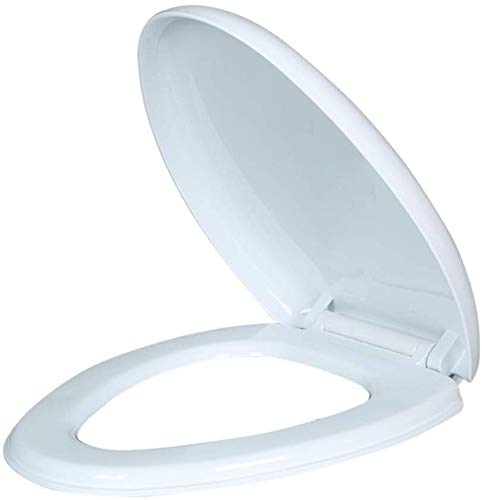 Valink WC-Sitz mit Absenkautomatik, aus ABS-Kunststoff, oval, Weiß
