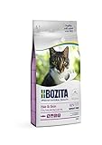 BOZITA Hair & Skin Weizenfrei mit Lachs - Trockenfutter für erwachsene Katzen, dass Haut- und Fellpflege unterstützt, 10 kg