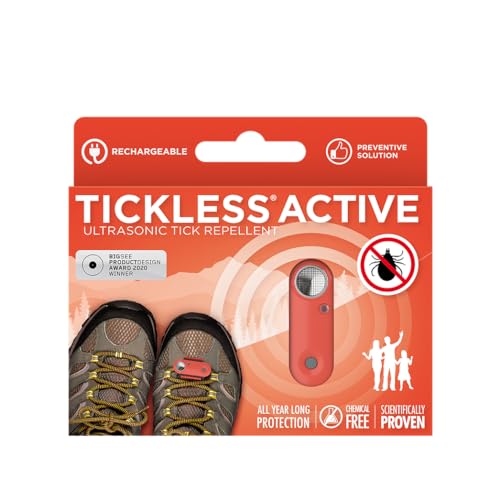 Tickless Aktiv | für Outdoor-Aktivitäten | Ultraschall Zeckenschreck für alle Altersgruppen – Corall
