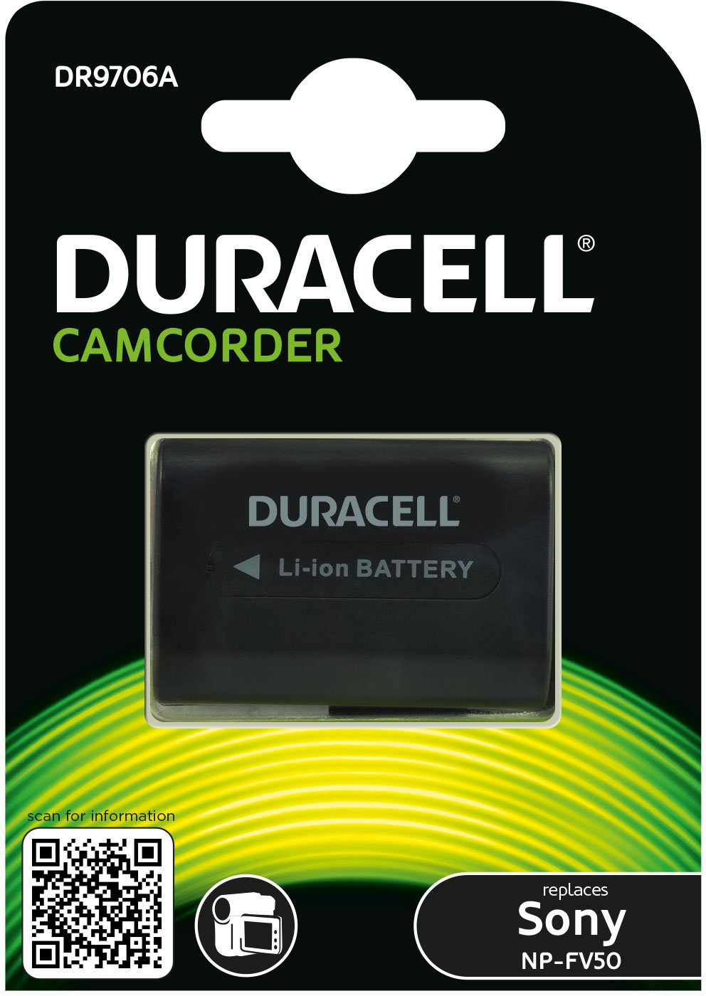 Duracell DR9706A Li-Ion Camcorder Ersetzt Akku für NP-FV30