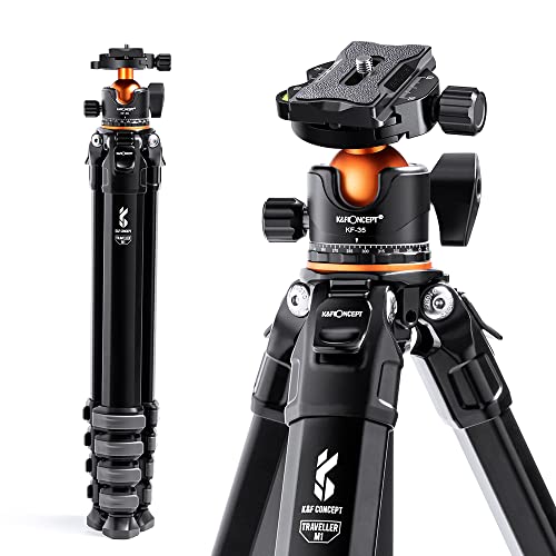 K&F Concept 70 Zoll Alu Kamera Stativ, Camera Tripod mit Sonder-Stativbeine für Reise, Mutate Series M1+BH-35L