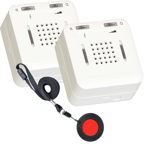 ELDAT Senioren Sicherheitspakete: Mobile Hausnotruf Systeme mit Funk Notruf Sender(n) für die häusliche Pflege; Pflegeruf Set mit SOS Notrufknopf