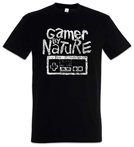 Urban Backwoods Gamer by Nature Herren T-Shirt Schwarz Größe 5XL