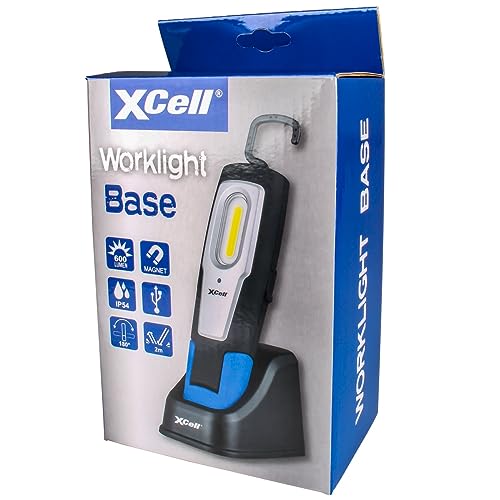 XCell 146726 Work Base LED, SMD LED Arbeitsleuchte akkubetrieben 600lm, 250lm, 120lm