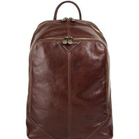 Piké Cityrucksack, echt Leder, Made in Italy