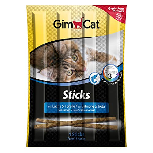 Gimcat Sticks - Softer Kausnack Als Belohnung Mit Hohem Fleischanteil Und Vitaminen , 24 X 4