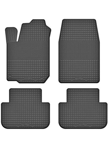 KO-RUBBERMAT Gummimatten Fußmatten 1.5 cm Rand geeignet zur Renault Modus (Bj. 2004-2012) ideal angepasst 4 -Teile EIN Set