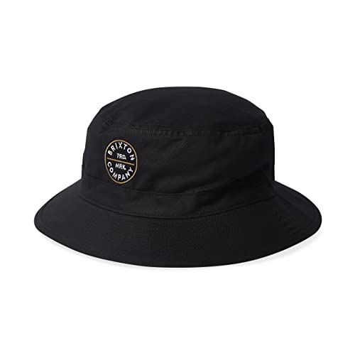 Brixton Unisex Pledge Bucket Hat, Black, S-M