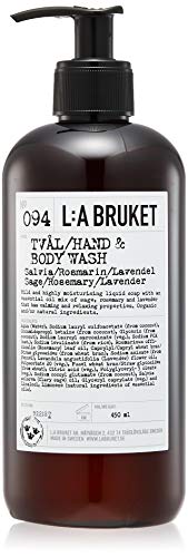 L:a Bruket No.94 Flüssigseife, Sage / Rosemary / Lavender, 1er Pack (1 x 450 ml)