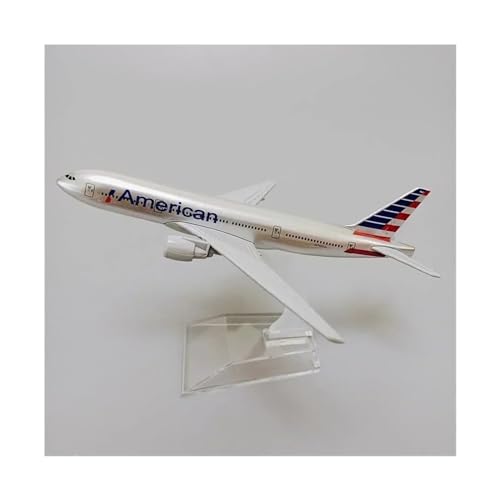 EUXCLXCL Für United States Air Force One B747 Boeing 747 Airline-Modell, Legiertes Metall, 16 cm (Size : American AA B777)